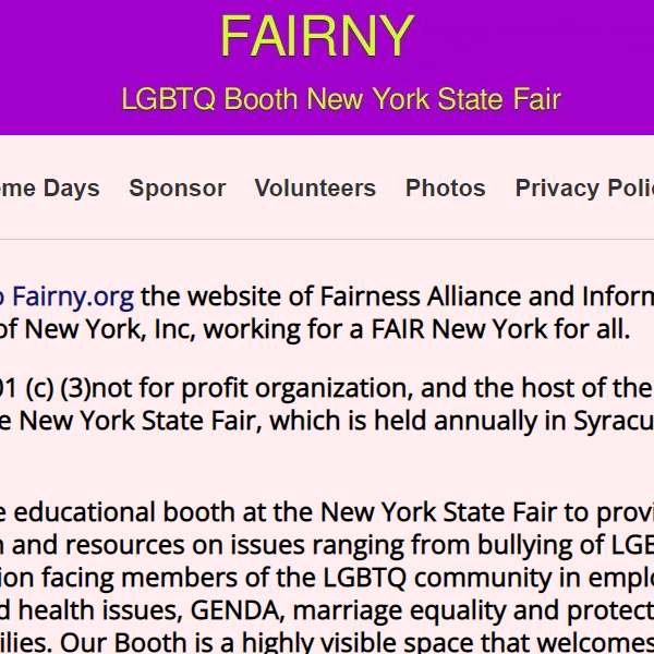 Focus on Awareness and Information Resources of NY - LGBTQ organization in Dewitt NY