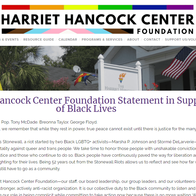 LGBTQ Organization Near Me - Harriet Hancock LGBT Center