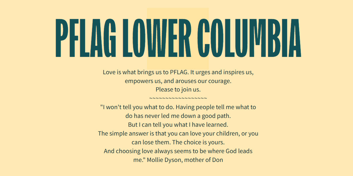 PFLAG Lower Columbia