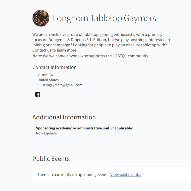 LGBTQ Nonprofits Near Me - UT Austin Longhorn Tabletop Gaymers