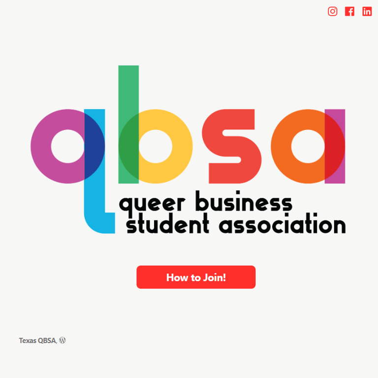 UT Austin Queer Business Student Association - LGBTQ organization in Austin TX